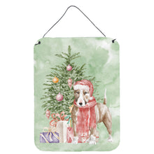 Load image into Gallery viewer, Christmas Bull Terrier Red Wall or Door Hanging Prints