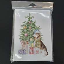Load image into Gallery viewer, Christmas Beagle Greeting Cards -  Blank Note Cards – 8-Pack of Artist-Designed Cards with Envelopes
