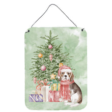 Load image into Gallery viewer, Christmas Beagle Puppy Wall or Door Hanging Prints