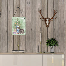 Load image into Gallery viewer, Christmas Dachshund Longhair Black Tan Wall or Door Hanging Prints