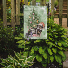 Load image into Gallery viewer, Christmas Dachshund Black Tan Puppy Garden Flag – Decorative Outdoor Yard Flag