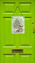 Load image into Gallery viewer, Christmas Dachshund Black Tan Wall or Door Hanging Prints