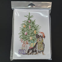 Load image into Gallery viewer, Christmas Dachshund Black Tan Greeting Cards -  Blank Note Cards – 8-Pack of Artist-Designed Cards with Envelopes