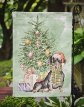 Load image into Gallery viewer, Christmas Dachshund Black Tan Garden Flag – Decorative Outdoor Yard Flag