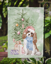 Load image into Gallery viewer, Christmas Cavalier Spaniel Bleheim Garden Flag – Decorative Outdoor Yard Flag