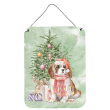 Load image into Gallery viewer, Christmas Cavalier Spaniel Bleheim Puppy Wall or Door Hanging Prints