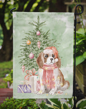 Load image into Gallery viewer, Christmas Cavalier Spaniel Bleheim Puppy Garden Flag – Decorative Outdoor Yard Flag