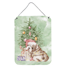 Load image into Gallery viewer, Christmas English Bulldog Puppy Wall or Door Hanging Prints