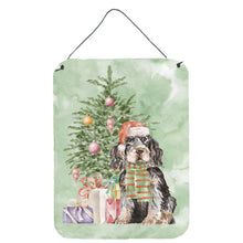 Load image into Gallery viewer, Christmas English Cocker Spaniel Black Tan Wall or Door Hanging Prints
