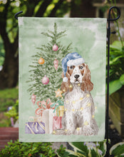 Load image into Gallery viewer, Christmas English Cocker Spaniel Red White Garden Flag – Decorative Outdoor Yard Flag