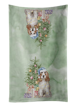 Load image into Gallery viewer, Christmas English Cocker Spaniel Red White Kitchen Towel