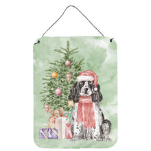 Load image into Gallery viewer, Christmas English Cocker Spaniel Black Parti Wall or Door Hanging Prints