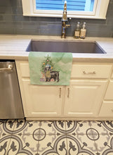 Load image into Gallery viewer, Christmas English Cocker Spaniel Black Kitchen Towel