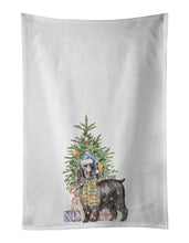 Load image into Gallery viewer, Cocker Spaniel English Black Christmas Presents and Tree White Kitchen Towel Set of 2