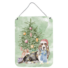 Load image into Gallery viewer, Christmas Basset Hound  Wall or Door Hanging Prints
