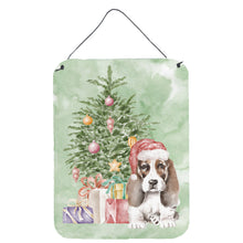 Load image into Gallery viewer, Christmas Basset Hound Puppy #2 Wall or Door Hanging Prints