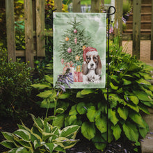 Load image into Gallery viewer, Christmas Basset Hound Puppy #2 Garden Flag – Decorative Outdoor Yard Flag