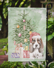 Load image into Gallery viewer, Christmas Basset Hound Puppy #2 Garden Flag – Decorative Outdoor Yard Flag