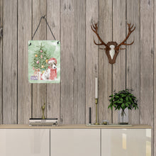 Load image into Gallery viewer, Christmas Jack Russell Terrier Smooth Puppy Wall or Door Hanging Prints