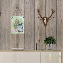 Load image into Gallery viewer, Christmas Black Pug Wall or Door Hanging Prints