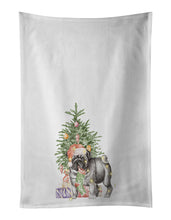 Load image into Gallery viewer, Pug Black #2 Christmas Presents and Tree White Kitchen Towel Set of 2