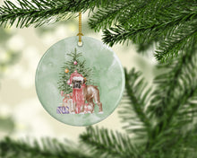 Load image into Gallery viewer, Christmas Boxer Puppy Ornament - Round Ceramic Ornament – Artist-Designed Keepsake Decoration