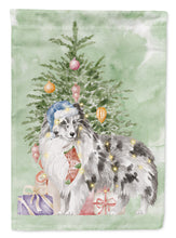 Load image into Gallery viewer, Christmas Sheltie Shetland Sheepdog Blue Merle Garden Flag – Decorative Outdoor Yard Flag