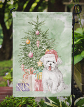 Load image into Gallery viewer, Christmas Bichon Frise Puppy Garden Flag – Decorative Outdoor Yard Flag