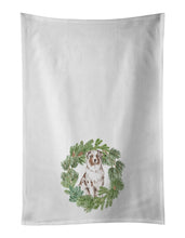 Load image into Gallery viewer, Australian Shepherd Red Merle Christmas Wreath White Kitchen Towel Set of 2