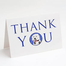 Load image into Gallery viewer, Doodle Silver and White #2 Thank You Greeting Cards -  Blank Note Cards – 8-Pack of Artist-Designed Cards with Envelopes