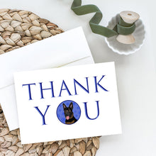 Load image into Gallery viewer, German Shepherd Bicolor Thank You Greeting Cards -  Blank Note Cards – 8-Pack of Artist-Designed Cards with Envelopes