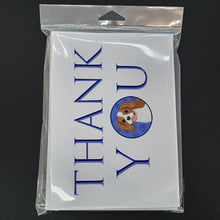 Load image into Gallery viewer, Cavalier King Charles Spaniel Blenheim #2 Thank You Greeting Cards -  Blank Note Cards – 8-Pack of Artist-Designed Cards with Envelopes