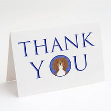 Load image into Gallery viewer, Cavalier King Charles Spaniel Ruby Thank You Greeting Cards -  Blank Note Cards – 8-Pack of Artist-Designed Cards with Envelopes