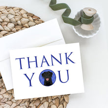 Load image into Gallery viewer, Labrador Retriever Black #1 Thank You Greeting Cards -  Blank Note Cards – 8-Pack of Artist-Designed Cards with Envelopes