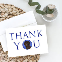Load image into Gallery viewer, Labrador Retriever Chocolate #1 Thank You Greeting Cards -  Blank Note Cards – 8-Pack of Artist-Designed Cards with Envelopes