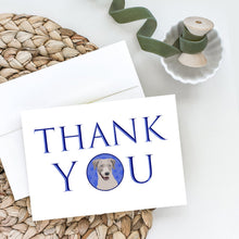 Load image into Gallery viewer, Labrador Retriever Gray Thank You Greeting Cards -  Blank Note Cards – 8-Pack of Artist-Designed Cards with Envelopes
