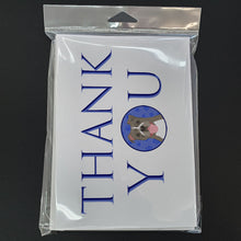 Load image into Gallery viewer, Pit Bull Blue #2 Thank You Greeting Cards -  Blank Note Cards – 8-Pack of Artist-Designed Cards with Envelopes