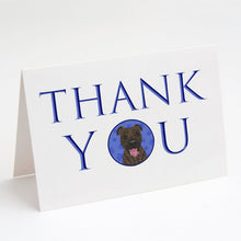 Load image into Gallery viewer, Pit Bull Brindle #1 Thank You Greeting Cards -  Blank Note Cards – 8-Pack of Artist-Designed Cards with Envelopes