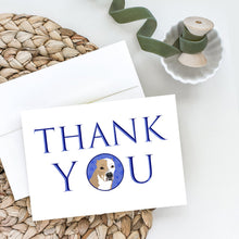Load image into Gallery viewer, Pit Bull Fawn #4 Thank You Greeting Cards -  Blank Note Cards – 8-Pack of Artist-Designed Cards with Envelopes