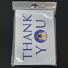 Load image into Gallery viewer, Pug Fawn #5 Thank You Greeting Cards -  Blank Note Cards – 8-Pack of Artist-Designed Cards with Envelopes