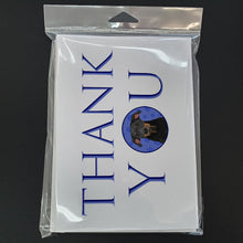 Load image into Gallery viewer, Rottweiler Black and Tan #5 Thank You Greeting Cards -  Blank Note Cards – 8-Pack of Artist-Designed Cards with Envelopes