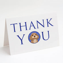 Load image into Gallery viewer, Shih-Tzu Red Thank You Greeting Cards -  Blank Note Cards – 8-Pack of Artist-Designed Cards with Envelopes