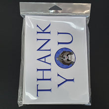 Load image into Gallery viewer, Shih-Tzu Silver and White #2 Thank You Greeting Cards -  Blank Note Cards – 8-Pack of Artist-Designed Cards with Envelopes