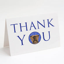 Load image into Gallery viewer, Yorkie Chocolate #1 Thank You Greeting Cards -  Blank Note Cards – 8-Pack of Artist-Designed Cards with Envelopes