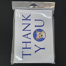 Load image into Gallery viewer, Yorkie Parti Thank You Greeting Cards -  Blank Note Cards – 8-Pack of Artist-Designed Cards with Envelopes