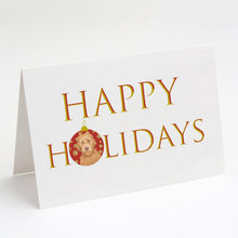Load image into Gallery viewer, Doodle Liver #2 Happy Holidays Greeting Cards -  Blank Note Cards – 8-Pack of Artist-Designed Cards with Envelopes