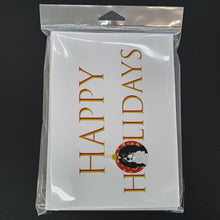 Load image into Gallery viewer, Cavalier King Charles Spaniel Tricolor #1 Happy Holidays Greeting Cards -  Blank Note Cards – 8-Pack of Artist-Designed Cards with Envelopes