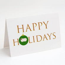 Load image into Gallery viewer, Scottish Blackface Sheep Happy Holidays Christmas Greeting Cards -  Blank Note Cards – 8-Pack of Artist-Designed Cards with Envelopes