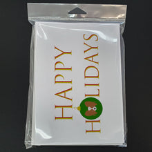 Load image into Gallery viewer, Papillon Happy Holidays Christmas Greeting Cards -  Blank Note Cards – 8-Pack of Artist-Designed Cards with Envelopes