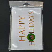 Load image into Gallery viewer, Pomeranian Happy Holidays Christmas Greeting Cards -  Blank Note Cards – 8-Pack of Artist-Designed Cards with Envelopes